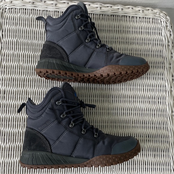 Men’s Columbia Fairbanks Omni Heat Boots in Graphite, Dark Moss size 9.5 - Picture 4 of 13